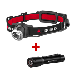 H8R Rechargeable Head Torch and P3 Core Torch Bundle