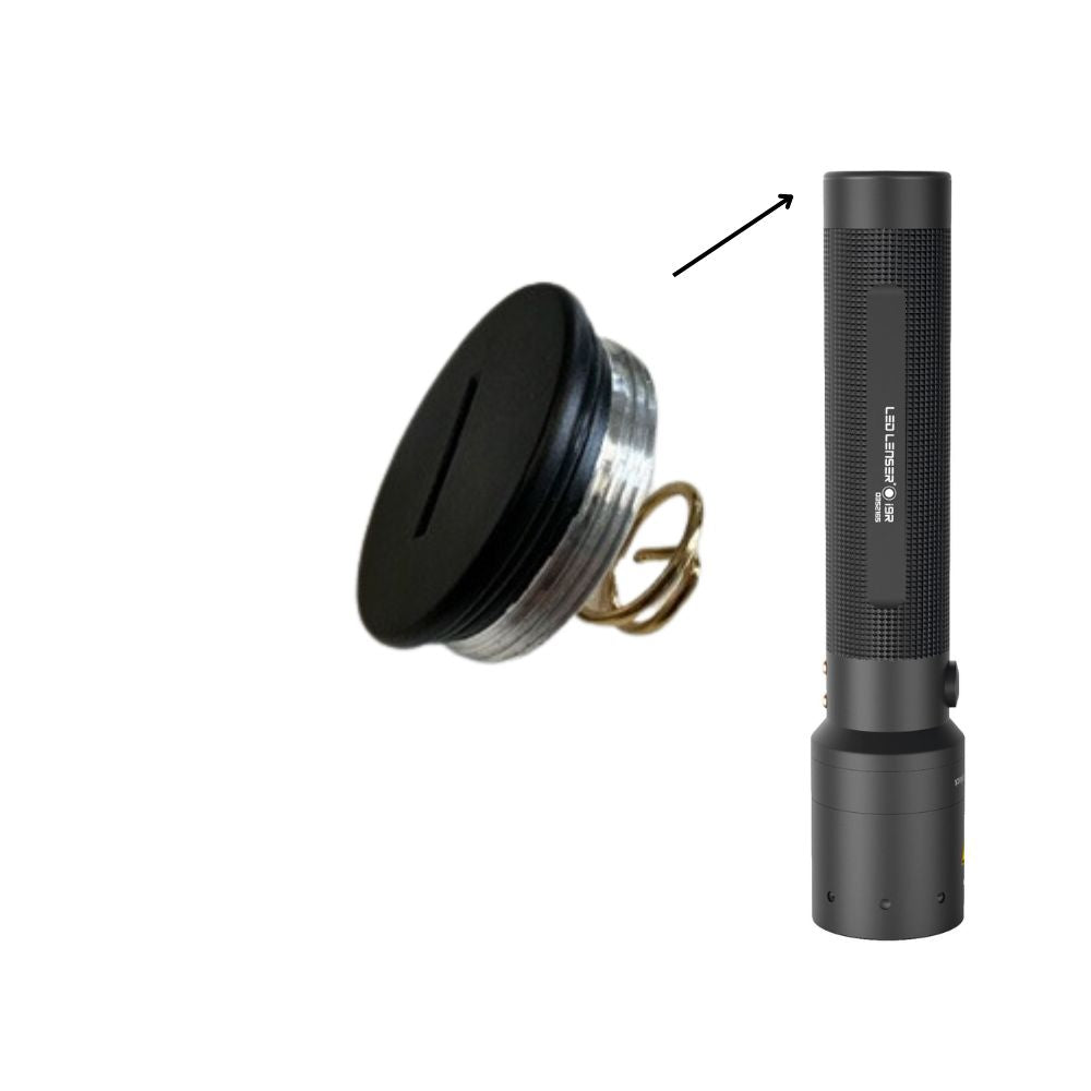 SPARES Torch End Cap and Switch for i9R Torch Ledlenser UK