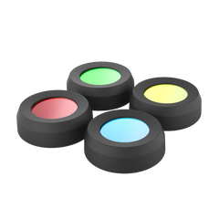 Head Torch Colour Filter Caps 36mm, Set of 4