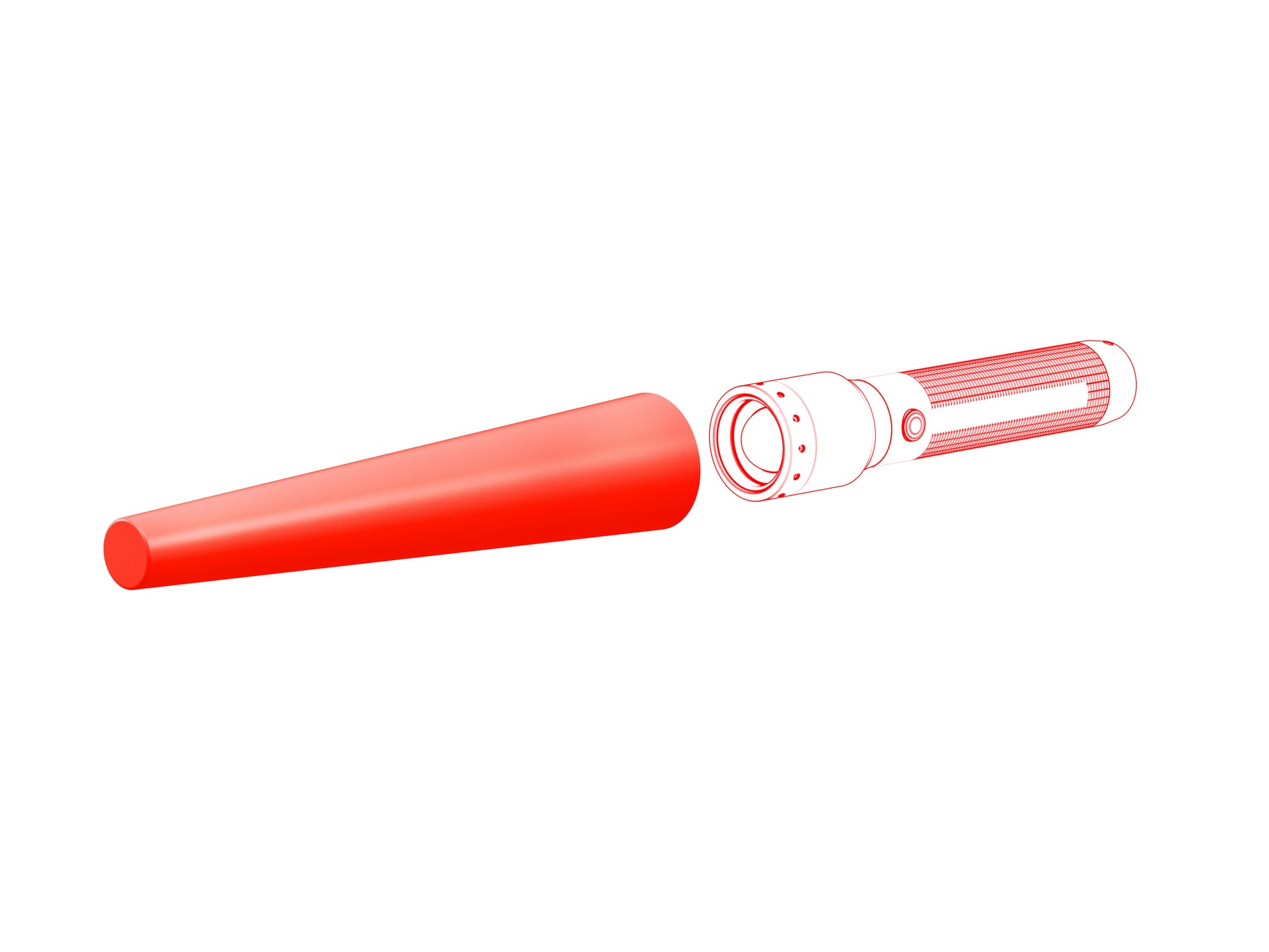 Torch Signal Cone Orange 37mm Diameter