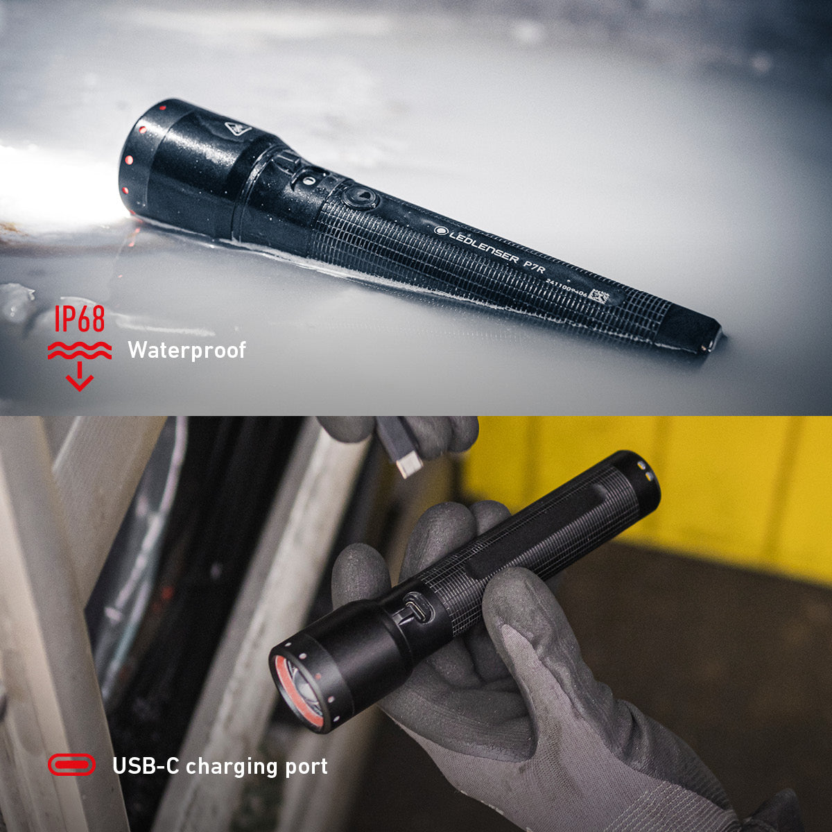 P7R Rechargeable Torch, 2000 Lumens