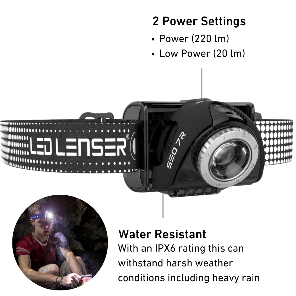 SEO7R Rechargeable Head Torch