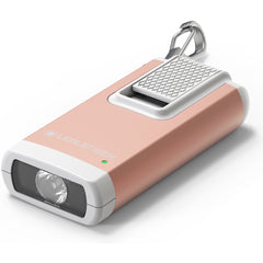 K6R Rechargeable Keyring Torch, Rose Gold