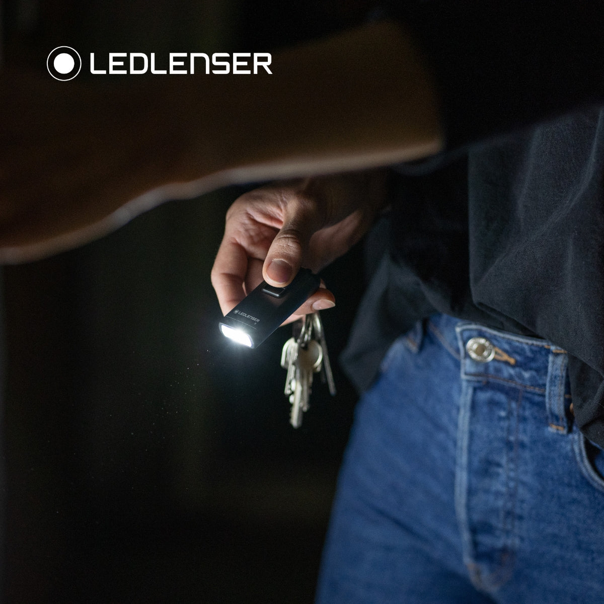 K6R Safety Rechargeable Keyring Torch, Grey
