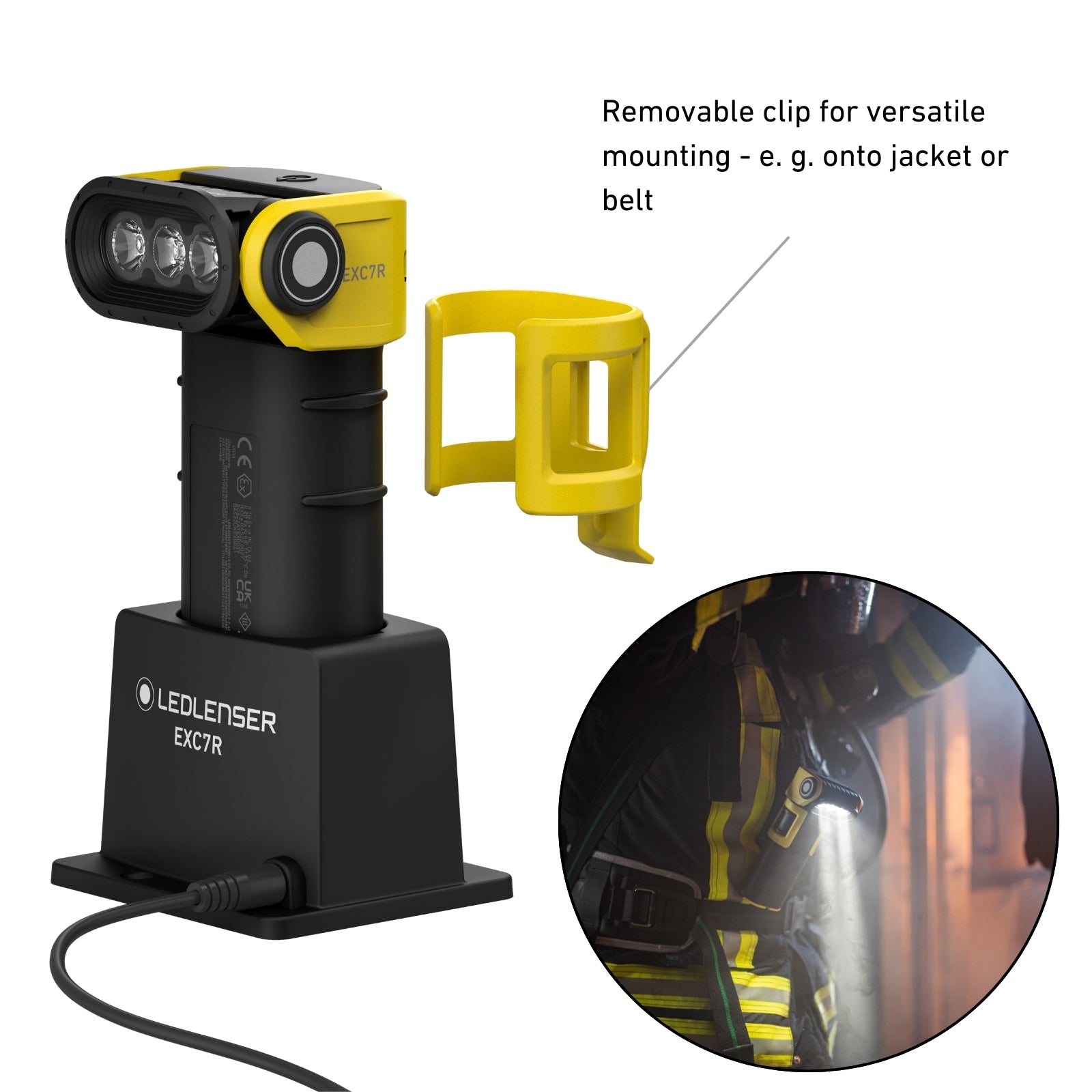 ATEX EXC7R Right Angle Rechargeable Torch Zone 0/21