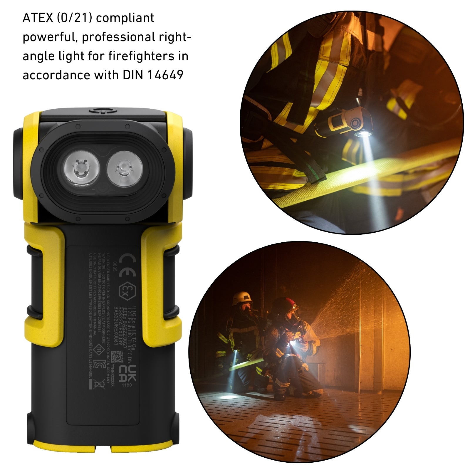 ATEX EXC6R Right Angle Rechargeable Torch Zone 0/21