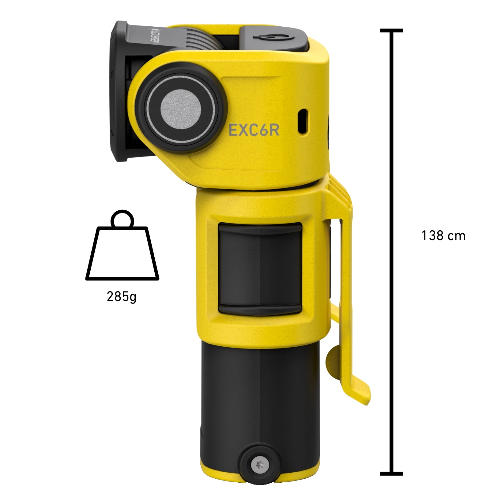 ATEX EXC6R Right Angle Rechargeable Torch Zone 0/21