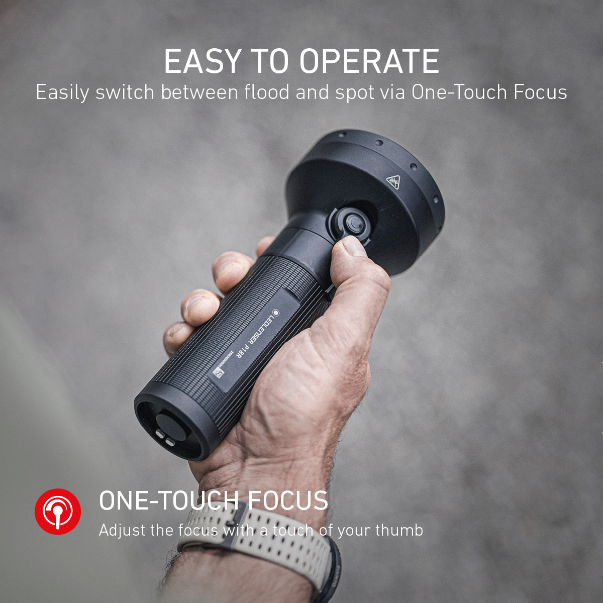 P18R Rechargeable Torch, 6500 Lumens