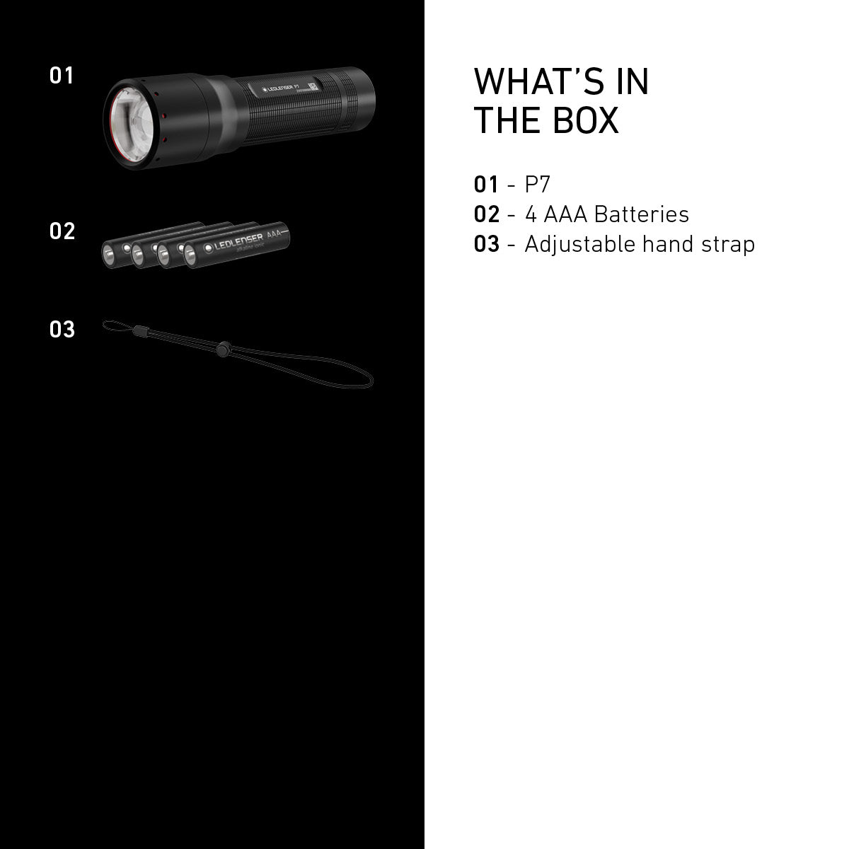 P7 Battery Operated Torch, 650 Lumens