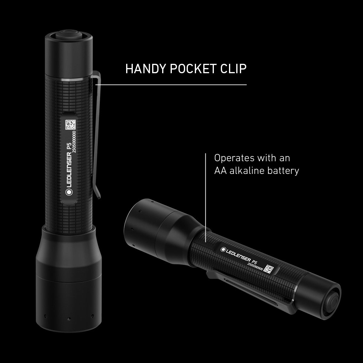 P5 Battery Operated Torch, 200 Lumens