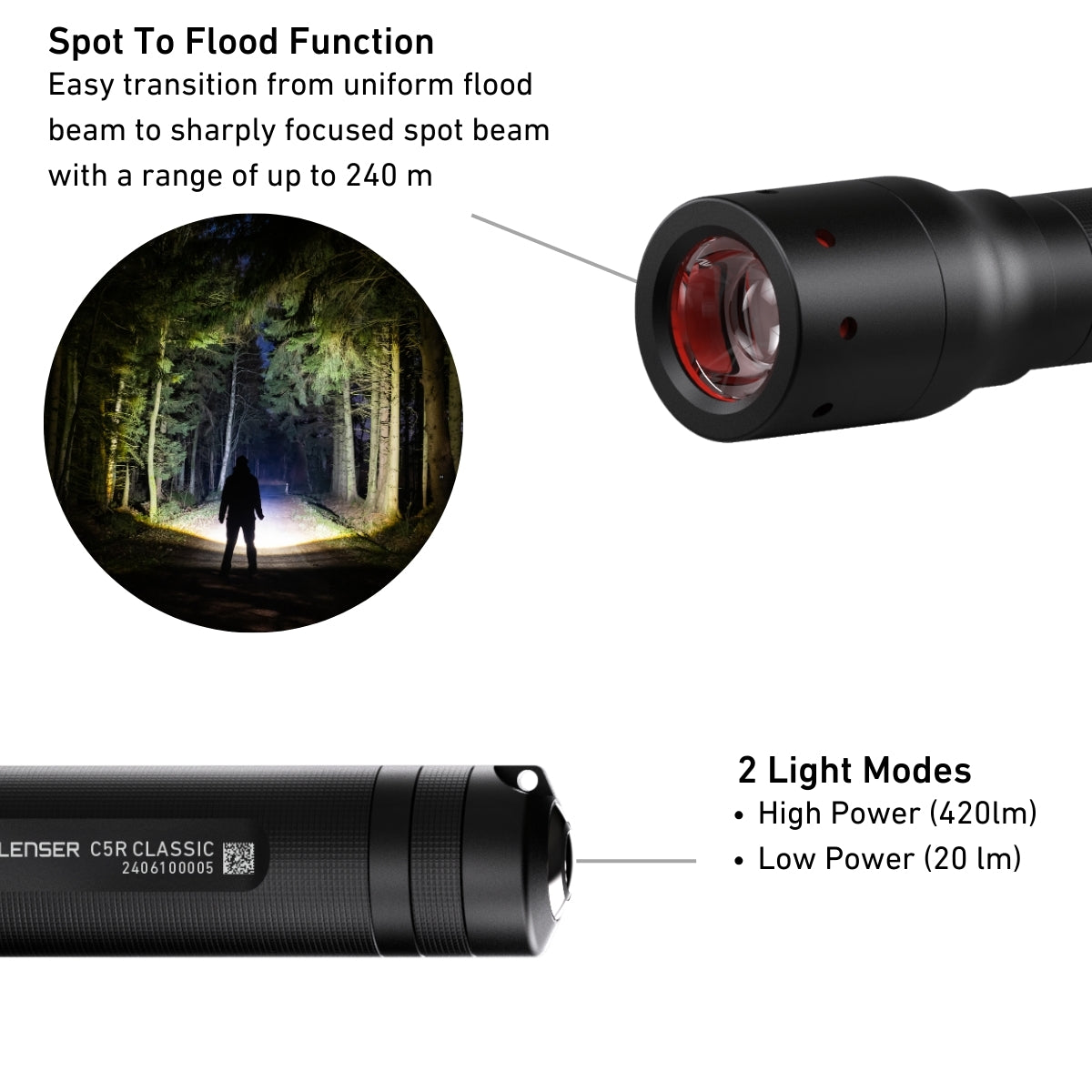 C5R Classic Rechargeable Torch