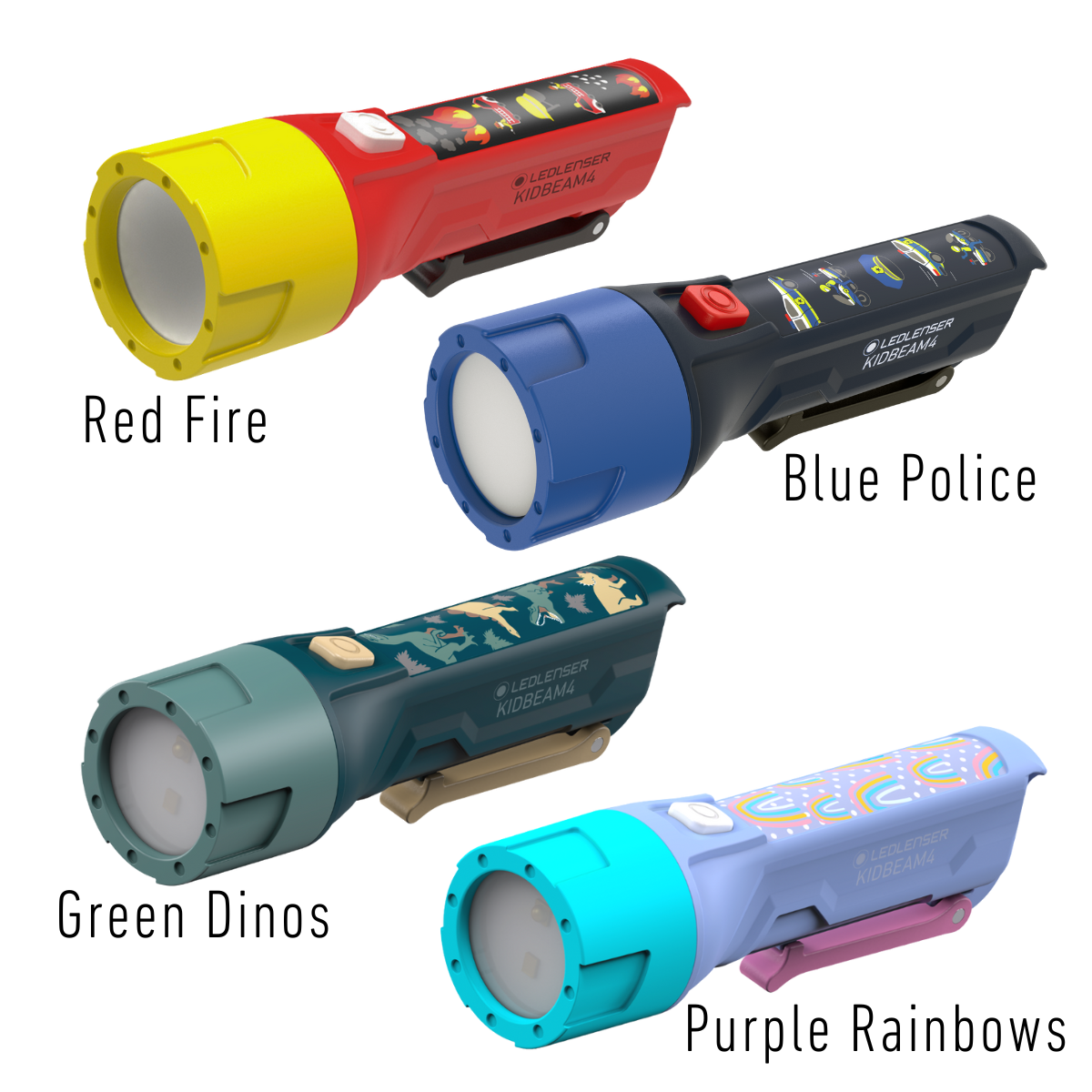 Ledlenser KidBEAM4 Kid's Torch Blue Police Theme