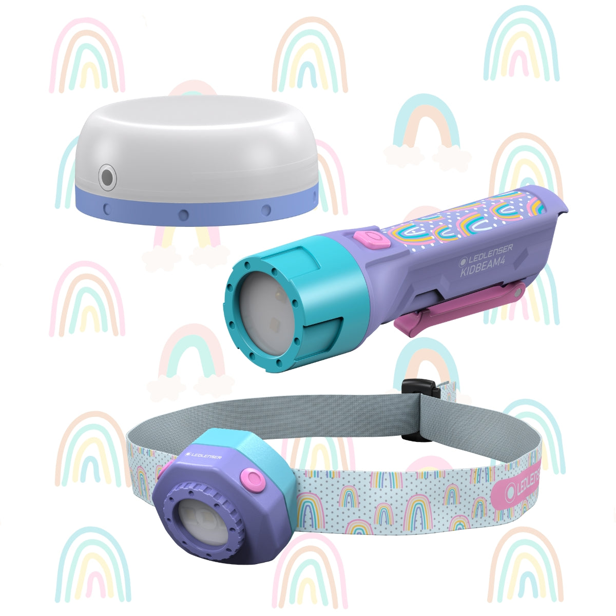 Kids Torch Bundle, Purple Rainbows