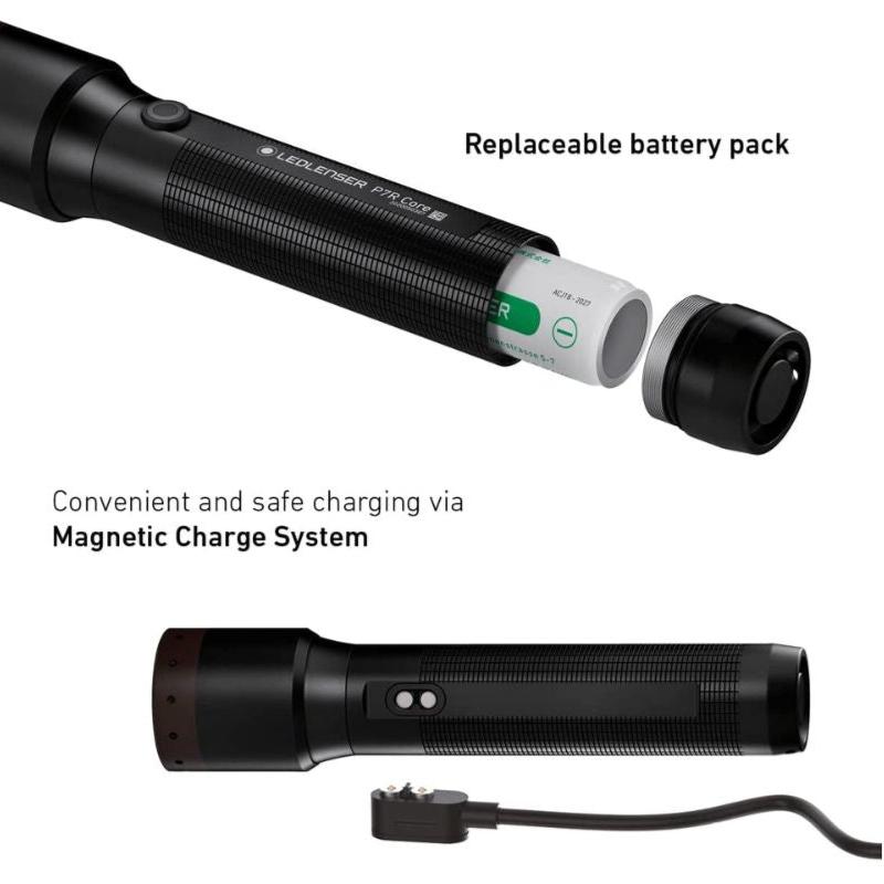 P7R Core Rechargeable Torch + P3 Core Torch Twin Pack