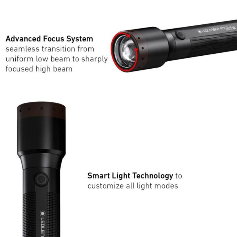 P7R Core Rechargeable Torch + P3 Core Torch Twin Pack