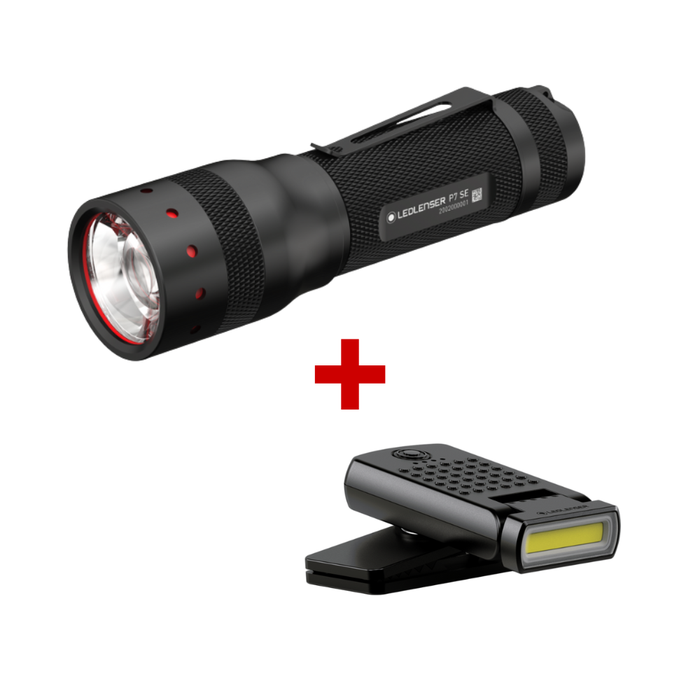 W1R Clip Light and P7 SE Torch Dog Walking Pack