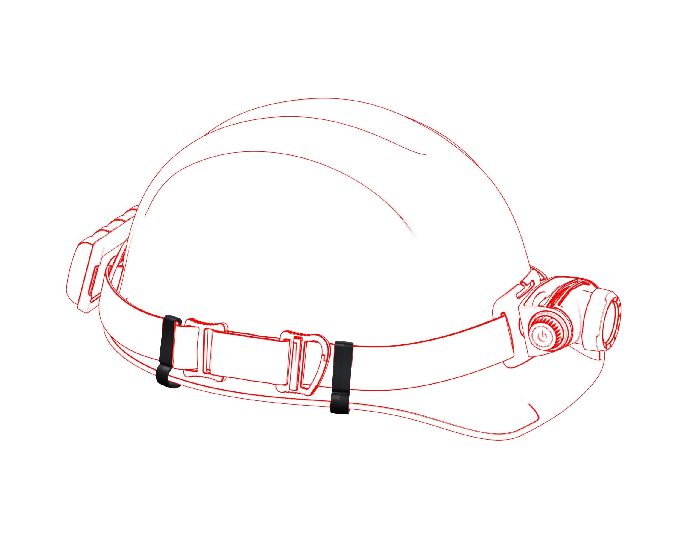 Helmet Band Fixing Clips 2 Pack Type A