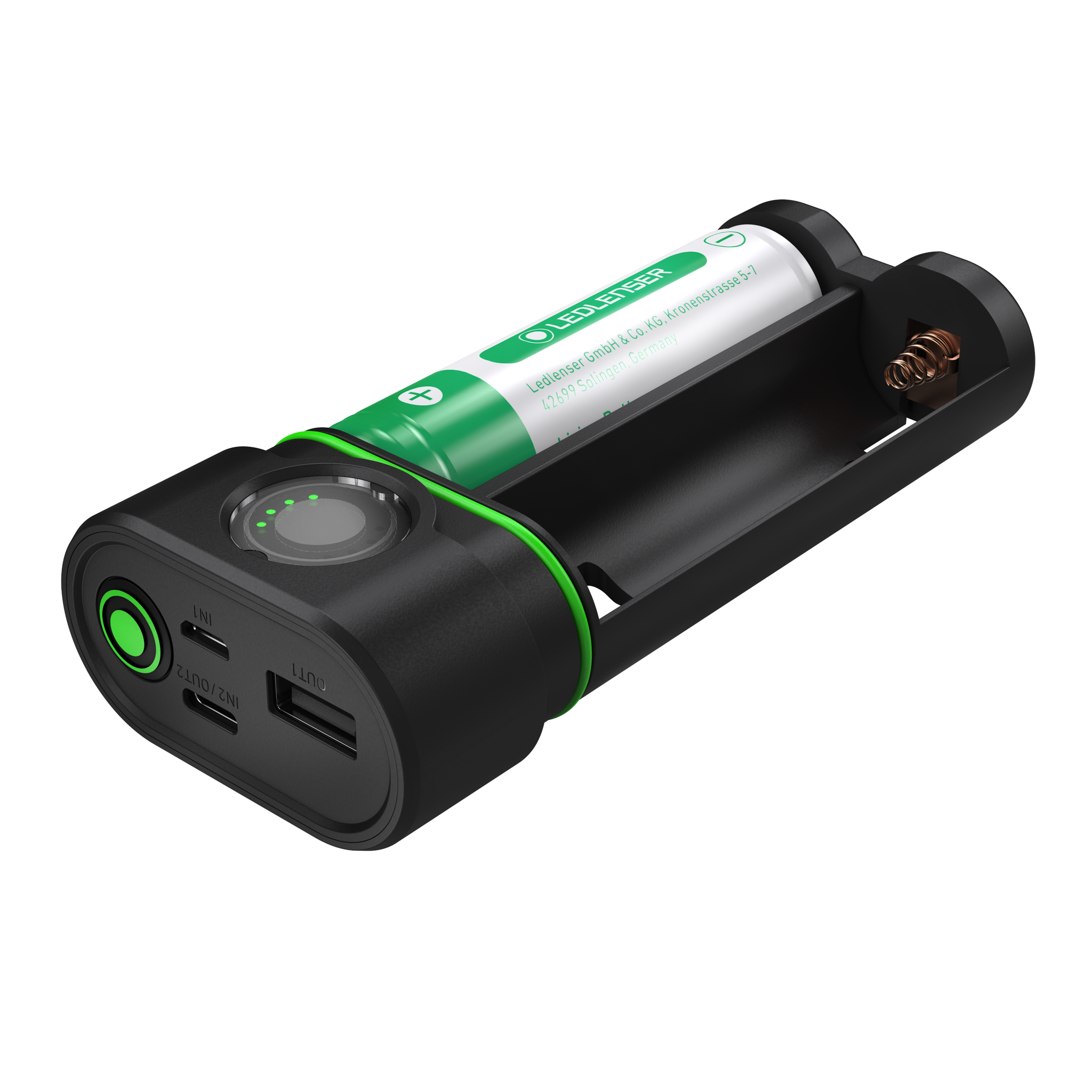 FLEX10 Li-ion Powerbank Plus 9000mAh, Includes 2 x 21700