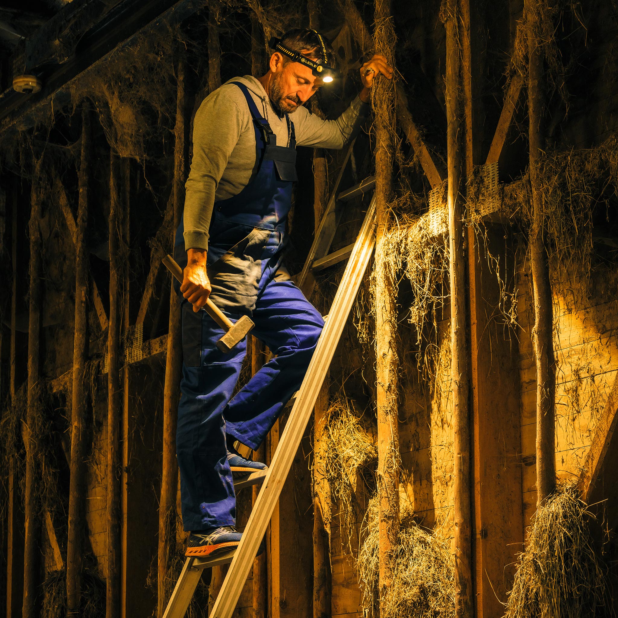 H7R Work Rechargeable Head Torch, 1000 Lumens