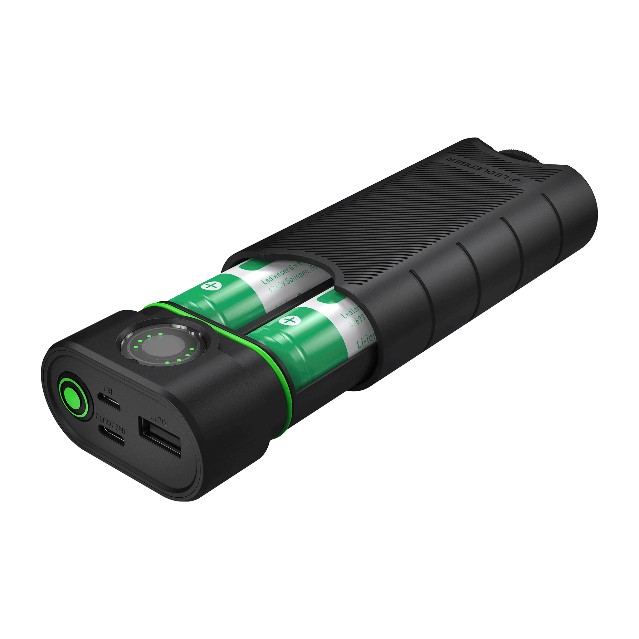 ライト・ランタン LED LENSER FLEX10 POWERBANK FLEX10 Li-ion Powerbank Plus 9000mAh, Includes 2 x 21700